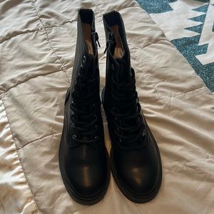 Never worn, 6.5 combat boots